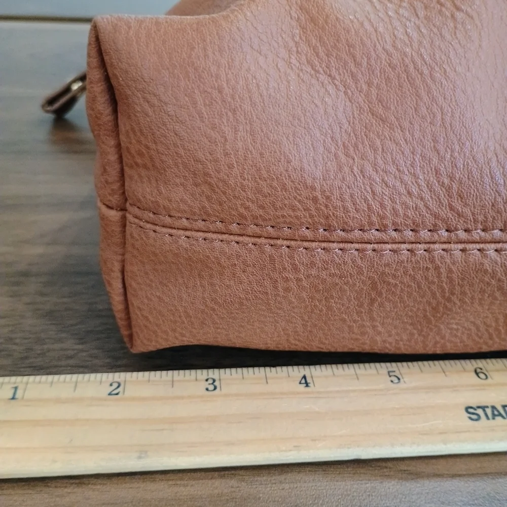 Steve Madden Tan Cosmetic Bag